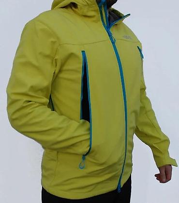pull: Muška outdoor softshell jakna – žuta sa plavim rajsferšlusima - — 4