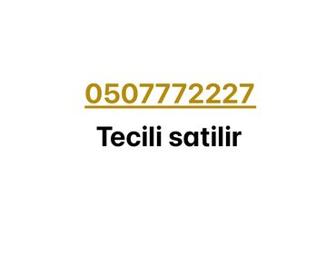 SİM-kartlar: Nömrə: ( 050 ) ( 7772227 )