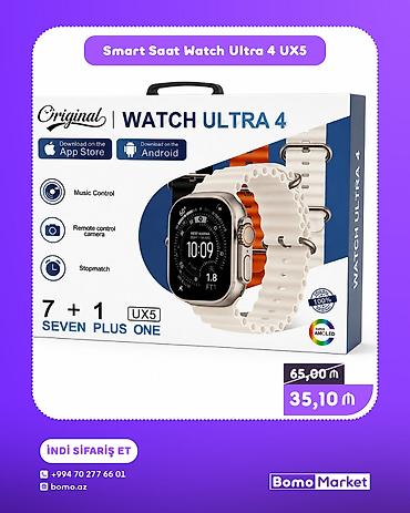 gt78 plus: Yeni, Smart saat, Smart, Sensor ekran, rəng - Ağ — 1