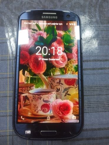 audi 80 18 s: Samsung I9300 Galaxy S3, 16 GB, rəng - Göy, Sensor