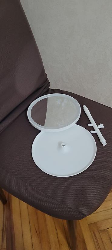 islənmis guzgulər: LED işıqlı masa güzgüsü - Dairəvi güzgü ətrafında inteqrə olunmuş LED — 2