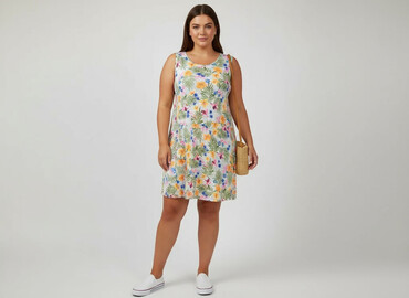 zwiewne sukienki plus size: Сукня жіноча, розмір 3XL