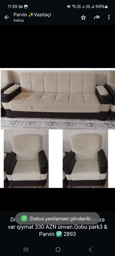 divanlar ve qiymetleri: Диван, 2 кресла