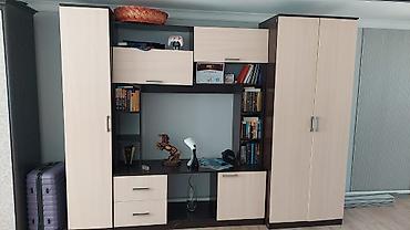 Стенка + распашной шкаф для гостиной/спальни Комплект мебели из двух at lalafo.kg Стенка + распашной шкаф для гостиной/спальни Комплект мебели из двух