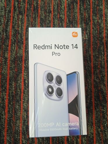 компьютер для офиса: Redmi, Redmi Note 14 Pro, Жаңы, 256 ГБ, түсү - Кара, Бөлүп төлөө менен, 2 SIM