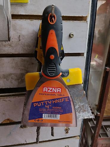 Шпатель AZNA Professional Tools Putty Knife 4" (100 мм) - Назначение at lalafo.kg Шпатель AZNA Professional Tools Putty Knife 4" (100 мм) - Назначение