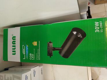 led isiqlar ev ucun: Liannın 30W LL-2907 model nömrəli qara rəngli LED işığı. Bu işıq, LED