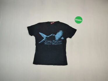 Koszulka XL (EU 42), wzór - Print, kolor - Czarny