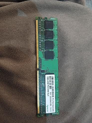 Оперативная память (RAM) для ПК: Apacer DDR2 RAM modul - Model: Apacer 1GB UNB PC2-6400 CL5 - Tutum: 1 — 1