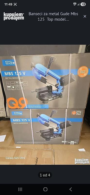 Tračna testera za metal Güde MBS 125 V - Tip: prenosna tračna testera na lalafo.rs Tračna testera za metal Güde MBS 125 V - Tip: prenosna tračna testera