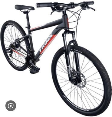 Велосипеды: Велосипед Trinx M100 pro 29” 21” 2022 matt-black-red-white Велик в