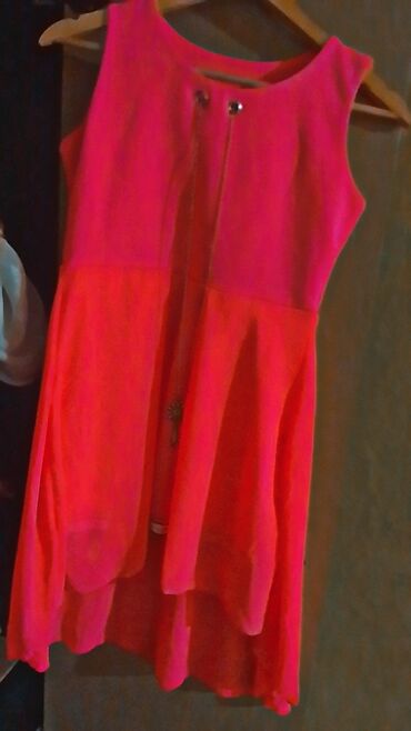 Dresses: S (EU 36), color - Pink, Evening, Short sleeves