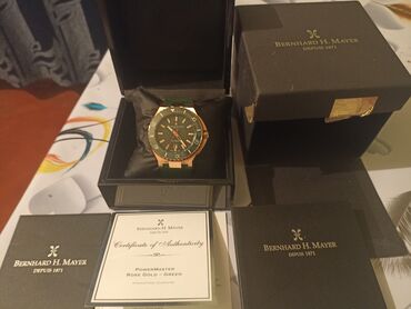 bernhard mayer saat fiyatları: Yeni, Qol saatı, Bernhard Mayer, rəng - Yaşıl