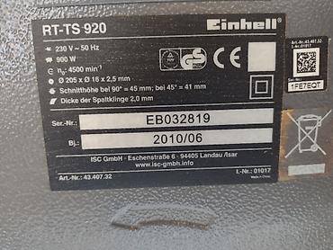 Cirkulari: Cirkular EINHELL 900 W - Cirkular donešen iz Nemačke model einhell — 6