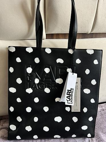 Karl Lagerfeld tote çantası - Model: Karl Lagerfeld polka dot tote - lalafo.az -da Karl Lagerfeld tote çantası - Model: Karl Lagerfeld polka dot tote -