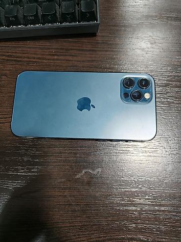 Apple iPhone: IPhone 12 Pro, Б/у, 256 ГБ, Pacific Blue, Защитное стекло, Чехол, Кабель, 76 % — 1