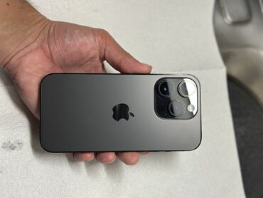 компьютер i5 цена: IPhone 14 Pro, Колдонулган, 128 ГБ, Black Titanium, Кабель, Куту, 86 %