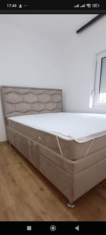 Kreveti: Tapacirani SPRING box francuski krevet sa uzglavljem – model sa — 2