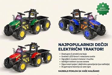 lepe patike: Najpopularniji dečiji električni traktor - Dostupan u 3 atraktivne — 1