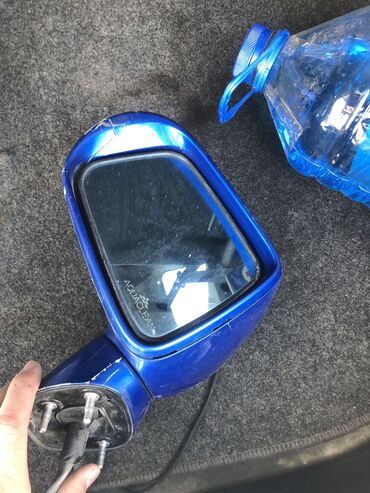 кузовные детали на фит: Боковое правое Зеркало Honda 2005 г., Б/у, цвет - Синий
