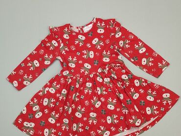 czerwona sukienka świąteczna: Сукня, So cute, 1,5-2 р., 86-92 см, стан - Хороший