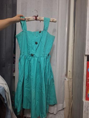 gundəlik donlar: Turkuaz rəngli yay geyimi – M ölçü - Model: çiyin qayışı olan, yüngül — 1
