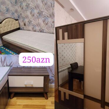 Mətbəx mebeli: Təknəfərlik çarpayı, Dolab, Komod, 2 tumba, Belarusiya, Yeni