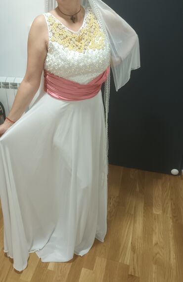 sinsay spavacice za trudnice: Estero Ragazza 2XL (EU 44), bоја - Bela, Kratkih rukava
