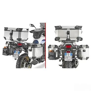 za svadbu: Aluminijumski set kofera za motocikl – bočni par + centralni top case — 1