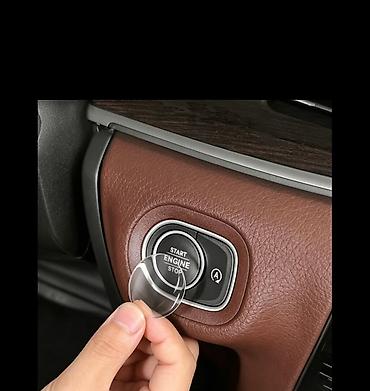 Avtomobil “Start/Stop Engine” düyməsi üçün şəffaf qoruyucu plyonka -