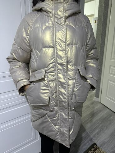 Пуховики и зимние куртки: Пуховик, По колено, С капюшоном, Стеганый, S, M, Все размеры — 2