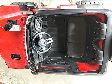 elekt: Uşaq üçün elektrikli off-road maşın - Korpus: qırmızı “jeep” tərzində — 4