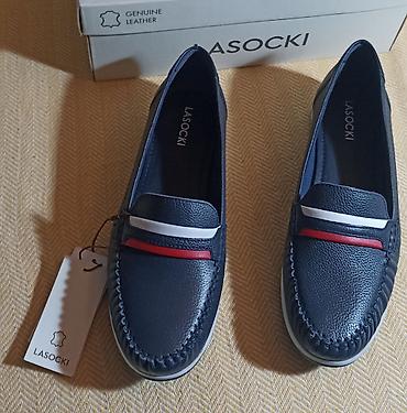 Mokasine: Lasocki ženske kožne mokasine38novenikad nosene. - Model — 2