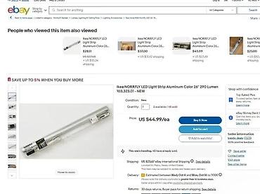 sadnice borovnice: IKEA NORRFLY LED svetiljka za ormare i police – 42 cm - Diskretna — 6