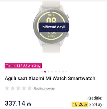 smart telecom: İşlənmiş, Smart saat, Xiaomi, Sensor ekran, rəng - Bej — 6