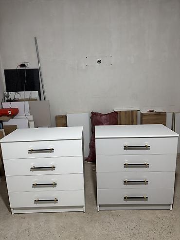 Комоды для одежды: Комод для одежды, Новый, Без зеркала, ЛДСП, цвет - Белый, Серый, Бежевый, Самовывоз, Платная доставка — 13
