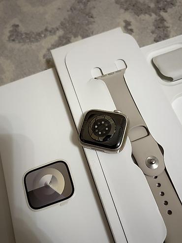 Apple Watch: Apple Watch 9 41 mm silver Полный комплект : Зарядка коробка — 7