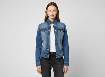 mk kurtki: H&M L.O.G.G., Kurtka jeansowa damska, rozmiar S