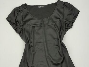 krotka czarne bluzki: Blouse, L (EU 40), condition - Perfect