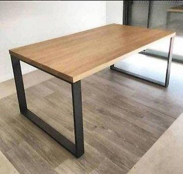 stolice sabac: TRPEZARIJSKI STO MODEL P7 | Izrada nameštaja po meri Drvo& metal — 1