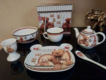 Çay dəstləri və servizlər: Çay dəsti, rəng - Ağ, Keramika