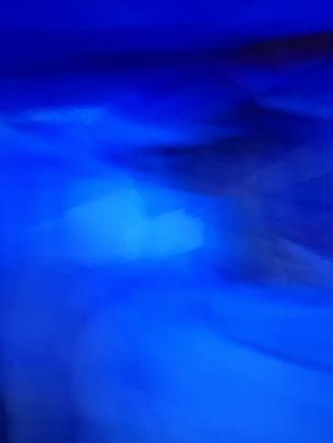 led свет: Абстрактная картина «Синий поток» - Авторская абстракция в насыщенных — 1