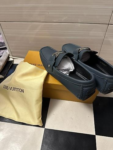 кожаный обувь: Мужские лоферы Louis Vuitton Drivers - Модель: кожаные — 3