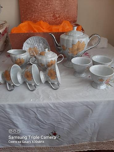 lülə: Çay dəsti, rəng - Ağ, Farfor — 2