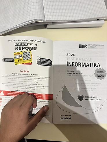 array informatika: Heç açılmıyıb Məhsul: “İnformatika – 2026 Test Toplusu” (Dövlət — 3