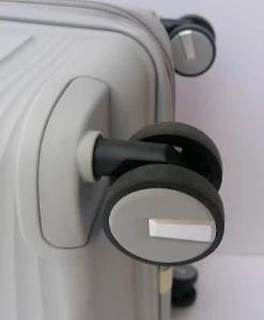 Putni koferi i torbe: Tvrdi kofer na točkićima – sivi - Materijal: lagana i izdržljiva — 15