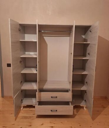 Dolablar: Yeni, Açılan, 4 qapılı Düz dolab, Qarderob, paltar dolabı, Azərbaycan — 20