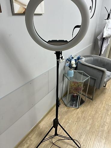 селфи кольцо: Кольцевая LED-лампа на штативе - Диаметр кольца: около 45–50 см — 1