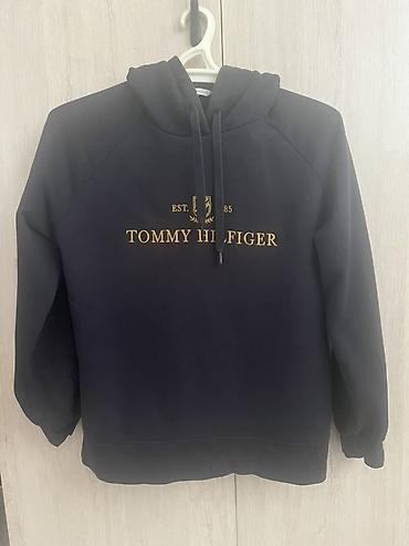 Толстовки: Мужская толстовка, L, Tommy Hilfiger, Б/у, цвет - Синий, Самовывоз, Бесплатная доставка, Платная доставка — 1