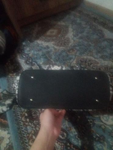 Шопперы: Женская сумка-шоппер с принтом под змеиную кожу + съемный внутренний — 4